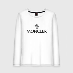 Женский лонгслив хлопок с принтом MONCLER , 100% хлопок |  | mancler | mankler | moncler | monkler | манклер | мода | монклер | тренд | хайповый | шмот