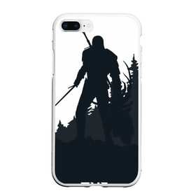 Чехол для iPhone 7Plus/8 Plus матовый с принтом The Witcher, Wild Hunt, Геральд, Ведьмак. , Силикон | Область печати: задняя сторона чехла, без боковых панелей | the witcher | wild hunt | ведьмак. | геральд