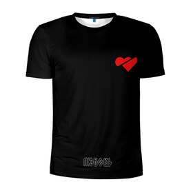 Мужская футболка 3D спортивная с принтом Любовь , 100% полиэстер с улучшенными характеристиками | приталенный силуэт, круглая горловина, широкие плечи, сужается к линии бедра | Тематика изображения на принте: любовь | надписи | неформал | панк | рок | седечко | сердце