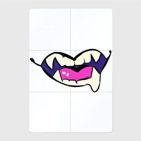 Магнитный плакат 2Х3 с принтом Клыки , Полимерный материал с магнитным слоем | 6 деталей размером 9*9 см | арт | зубы | клык | клыки | монстр | облизывание | пасть | рисунок | рот | хищник | хищный рот | язык