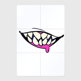 Магнитный плакат 2Х3 с принтом Клыки , Полимерный материал с магнитным слоем | 6 деталей размером 9*9 см | арт | зубы | клык | клыки | монстр | облизывание | пасть | рисунок | рот | хищник | хищный рот | язык