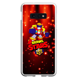 Чехол для Samsung S10E с принтом Brawl Stars/Surge , Силикон | Область печати: задняя сторона чехла, без боковых панелей | Тематика изображения на принте: bibi | crow | kolette | leon | nita | sandy | surge | volt | бравл старс | вольт | герои | детям | звезда | звездные | леон | логотипы игр | мальчикам | огненный | огонь | робот | сенди | спайк | спраут | супергерои