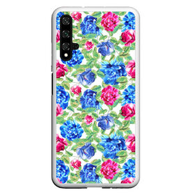 Чехол для Honor 20 с принтом Floral Pattern , Силикон | Область печати: задняя сторона чехла, без боковых панелей | floral | floral pattern | flower | flowers | flowers pattern | pattern | листья | патерн | паттерн | рисунок | цветки | цветочки | цветочная клумба | цветочный паттерн | цветы | цветы фон