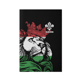 Обложка для паспорта матовая кожа с принтом Таджикистан , натуральная матовая кожа | размер 19,3 х 13,7 см; прозрачные пластиковые крепления | crown | flag | king | lion | republic | tajikistan | король | корона | лев | республика | таджикистан | флаг | царь