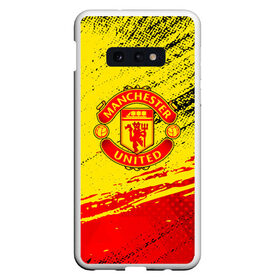 Чехол для Samsung S10E с принтом MANCHESTER UNITED. , Силикон | Область печати: задняя сторона чехла, без боковых панелей | Тематика изображения на принте: fc | fcmu | football | football club | manchester united | red devils | sport | красные дьяволы | манчестер юнайтед | спорт | фк | фкмю | футбол | футбольный клуб