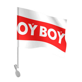 Флаг для автомобиля с принтом oyboy , 100% полиэстер | Размер: 30*21 см | Тематика изображения на принте: казахи | ойбой | сабуров | чбд | что было дальше | щербаков | юмор