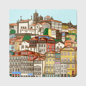 Магнит виниловый Квадрат с принтом Порту, Португалия, домики , полимерный материал с магнитным слоем | размер 9*9 см, закругленные углы | Тематика изображения на принте: city | old town | porto | portugal | город | город на холме | городской пейзаж | домики | оранжевые крыши | отпуск | порту | португалия | путешествие | старый город