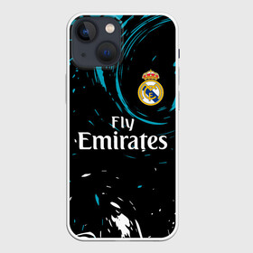 Чехол для iPhone 13 mini с принтом REAL MADRID. ,  |  | fc | football | football club | real madrid | sport | реал мадрид | спорт | спортивные | униформа | фирменные цвета | фк | футбол | футбольный клуб