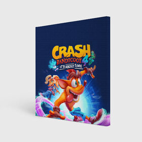 Холст квадратный с принтом Crash Bandicoot , 100% ПВХ |  | Тематика изображения на принте: aku aku | crash bandicoot | бандикут | игры | крэш бандикут