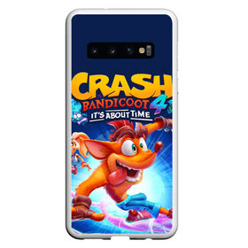 Чехол для Samsung Galaxy S10 с принтом Crash Bandicoot , Силикон | Область печати: задняя сторона чехла, без боковых панелей | Тематика изображения на принте: aku aku | crash bandicoot | бандикут | игры | крэш бандикут