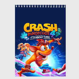 Скетчбук с принтом Crash Bandicoot , 100% бумага
 | 48 листов, плотность листов — 100 г/м2, плотность картонной обложки — 250 г/м2. Листы скреплены сверху удобной пружинной спиралью | aku aku | crash bandicoot | бандикут | игры | крэш бандикут