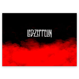 Поздравительная открытка с принтом Led Zeppelin. , 100% бумага | плотность бумаги 280 г/м2, матовая, на обратной стороне линовка и место для марки
 | led zeppelin | music | rock | блюз рок | британская рок группа | джимми пейдж | известные личности | лед зеппелин | лэд зиппелин | музыка | музыканты | певцы | рок | фолк рок | хард рок | хеви метал