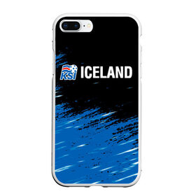 Чехол для iPhone 7Plus/8 Plus матовый с принтом KSI ICELAND. , Силикон | Область печати: задняя сторона чехла, без боковых панелей | 2019 | 2020 | fc | football | iceland | ksi | sport | исландия | кси | сборная исландии | спорт | спортивные | униформа | фирменные цвета | фк | футбол | футбольный клуб