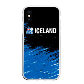 Чехол для iPhone XS Max матовый с принтом KSI ICELAND. , Силикон | Область печати: задняя сторона чехла, без боковых панелей | 2019 | 2020 | fc | football | iceland | ksi | sport | исландия | кси | сборная исландии | спорт | спортивные | униформа | фирменные цвета | фк | футбол | футбольный клуб