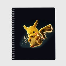 Тетрадь с принтом Pikachu Pika Pika , 100% бумага | 48 листов, плотность листов — 60 г/м2, плотность картонной обложки — 250 г/м2. Листы скреплены сбоку удобной пружинной спиралью. Уголки страниц и обложки скругленные. Цвет линий — светло-серый
 | Тематика изображения на принте: pika | pikachu | аниме | детская | детям | игры | молния | мышка | мышь | пика | пикачу | покемон | покемоны