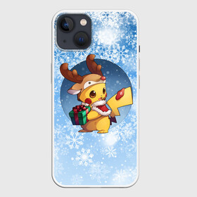 Чехол для iPhone 13 с принтом Pikachu Pika Pika ,  |  | pika | pikachu | аниме | детская | детям | игры | молния | мышка | мышь | пика | пикачу | покемон | покемоны