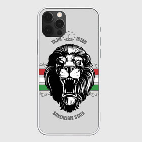 Чехол для iPhone 12 Pro Max с принтом Таджикистан , Силикон |  | crown | flag | king | lion | republic | tajikistan | король | корона | лев | республика | таджикистан | флаг | царь