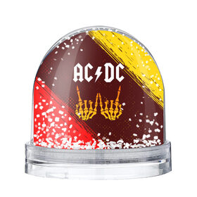 Снежный шар с принтом AC DС , Пластик | Изображение внутри шара печатается на глянцевой фотобумаге с двух сторон | 
