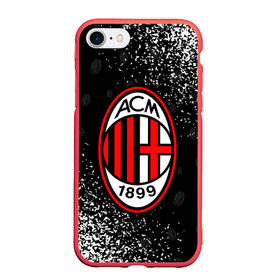 Чехол для iPhone 7/8 матовый с принтом AC MILAN / МИЛАН , Силикон | Область печати: задняя сторона чехла, без боковых панелей | ac | ac milan | acm | football | logo | milan | sport | клуб | лого | логотип | логотипы | милан | символ | символы | спорт | форма | футбол | футбольная | футбольный