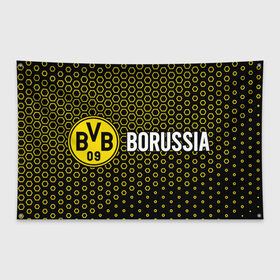 Флаг-баннер с принтом BORUSSIA / Боруссия , 100% полиэстер | размер 67 х 109 см, плотность ткани — 95 г/м2; по краям флага есть четыре люверса для крепления | borussia | club | dortmund | footbal | logo | боруссия | дортмунд | знак | клуб | логотип | логотипы | символ | символы | форма | футбол | футбольная | футбольный