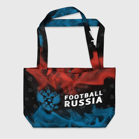 Пляжная сумка 3D с принтом FOOTBALL RUSSIA / Футбол , 100% полиэстер | застегивается на металлическую кнопку; внутренний карман застегивается на молнию. Стенки укреплены специальным мягким материалом, чтобы защитить содержимое от несильных ударов
 | football | russia | sport | арсенал | ахмат | герб | динамо | зенит | краснодар | локомотив | россии | российский | россия | ростов | ротор | рубин | русский | сборная | символ | союз | спартак | спорт | форма