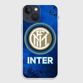 Чехол для iPhone 13 mini с принтом INTER   Интер ,  |  | club | footbal | inter | internazionale | logo | milan | знак | интер | интернационале | клуб | логотип | логотипы | милан | символ | символы | форма | футбол | футбольная | футбольный