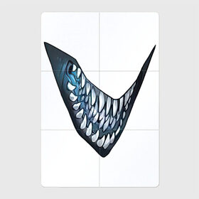 Магнитный плакат 2Х3 с принтом Зубатая пасть , Полимерный материал с магнитным слоем | 6 деталей размером 9*9 см | арт | зубы | клык | клыки | монстр | облизывание | пасть | рисунок | рот | хищник | хищный рот | язык