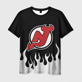 Мужская футболка 3D с принтом Нью-Джерси Девилз , 100% полиэфир | прямой крой, круглый вырез горловины, длина до линии бедер | devils | hockey | new jersey | new jersey devils | nhl | usa | девилз | нхл | нью джерси | нью джерси девилз | спорт | сша | хоккей | шайба
