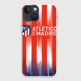 Чехол для iPhone 13 mini с принтом ATLETICO MADRID. ,  |  | atletico madrid | fc | football | football club | sport | атлетико мадрид | испанский футбольный клуб | мадрид | спорт | уефа | униформа | фирменные цвета | фк | футбол | футбольный клуб