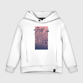 Детское худи Oversize хлопок с принтом Stray kids , френч-терри — 70% хлопок, 30% полиэстер. Мягкий теплый начес внутри —100% хлопок | боковые карманы, эластичные манжеты и нижняя кромка, капюшон на магнитной кнопке | Тематика изображения на принте: skz | stray kids | бан чан | ли ноу | скз | стрей кидс | сынмин | уджин | феликс | хан | хёджин | чанбин