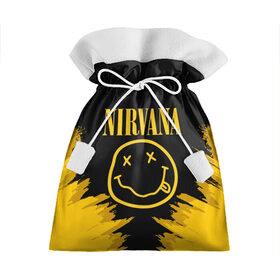 Подарочный 3D мешок с принтом Nirvana. , 100% полиэстер | Размер: 29*39 см | Тематика изображения на принте: 