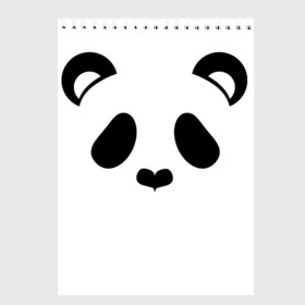 Скетчбук с принтом Panda , 100% бумага
 | 48 листов, плотность листов — 100 г/м2, плотность картонной обложки — 250 г/м2. Листы скреплены сверху удобной пружинной спиралью | panda | животные | медведь | мишка | панда