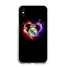 Чехол для iPhone XS Max матовый с принтом Real Madrid , Силикон | Область печати: задняя сторона чехла, без боковых панелей | football club | futbol club | real | real madrid | real madrid club | люблю футбол | реал | реал мадрид | сантьяго бернабеу | сливочные | фанат | фк реал мадрид | форма | форма игроков | футбол | футбольный клуб