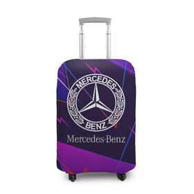 Чехол для чемодана 3D с принтом Mercedes-Benz , 86% полиэфир, 14% спандекс | двустороннее нанесение принта, прорези для ручек и колес | benz | mercedes | mercedes benz | sport | абстракция | бенз | бэнц | линии | лого | логотип | мерс | мерседес | мэрс | мэрседес | спорт