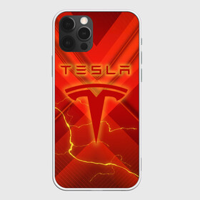 Чехол для iPhone 12 Pro с принтом TESLA , силикон | область печати: задняя сторона чехла, без боковых панелей | elon | ilon | motors | musk | tesla | илон | маск | машина | моторс | тачка | тесла | электрокар