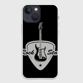 Чехол для iPhone 13 mini с принтом Рок звезда ,  |  | гитара | звезда | медиатор | ретро стиль | рок | рок звезда | электрогитара.