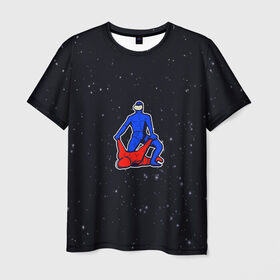 Мужская футболка 3D с принтом AMONG US gachimuchi эстетика , 100% полиэфир | прямой крой, круглый вырез горловины, длина до линии бедер | among us | fall guys | gachimuchi | impostor | space | амонг ас | аниме | гачимучи | игры | космос | осень | эстетика