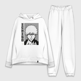 Женский костюм хлопок Oversize с принтом Ичиго ,  |  | bleach | ichigo | itigo | kurosaki | rukia | блич | итиго | ичиго | кон | курасаки | куросаки | рукия | шинигами