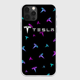Чехол для iPhone 12 Pro Max с принтом TESLA Тесла , Силикон |  | auto | logo | moto | motors | symbol | tesla | авто | автомобиль | гонки | знак | лого | логотип | логотипы | марка | машина | мото | моторс | символ | символы | тесла