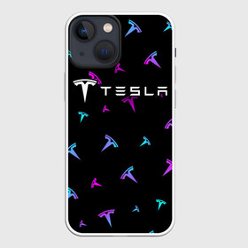 Чехол для iPhone 13 mini с принтом TESLA   Тесла ,  |  | auto | logo | moto | motors | symbol | tesla | авто | автомобиль | гонки | знак | лого | логотип | логотипы | марка | машина | мото | моторс | символ | символы | тесла