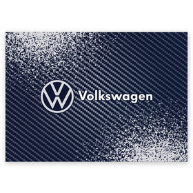 Поздравительная открытка с принтом VOLKSWAGEN / Фольксваген , 100% бумага | плотность бумаги 280 г/м2, матовая, на обратной стороне линовка и место для марки
 | Тематика изображения на принте: auto | logo | moto | symbol | volkswagen | авто | автомобиль | гонки | знак | лого | логотип | логотипы | марка | машина | мото | символ | символы | фольксваген