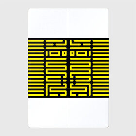 Магнитный плакат 2Х3 с принтом полосы, линии, узор, , Полимерный материал с магнитным слоем | 6 деталей размером 9*9 см | жёлтый | киберпанк | линии | орнамент | полосы | узор | футуризм
