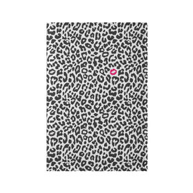 Обложка для паспорта матовая кожа с принтом Kiss , натуральная матовая кожа | размер 19,3 х 13,7 см; прозрачные пластиковые крепления | art | background | kiss | leopard | lips | spots | texture | арт | губы | леопард | поцелуй | пятна | текстура | фон