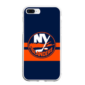 Чехол для iPhone 7Plus/8 Plus матовый с принтом NY ISLANDERS NHL , Силикон | Область печати: задняя сторона чехла, без боковых панелей | Тематика изображения на принте: hockey | islanders | logo | new york | ny | sport | usa | исландерс | логотип | нхл | нью йорк | спорт | хоккей