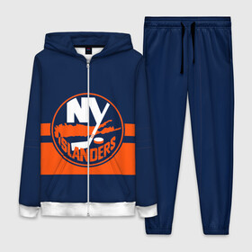 Женский костюм 3D с принтом NY ISLANDERS NHL ,  |  | hockey | islanders | logo | new york | ny | sport | usa | исландерс | логотип | нхл | нью йорк | спорт | хоккей