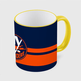 Кружка с принтом NY ISLANDERS NHL , керамика | ёмкость 330 мл | hockey | islanders | logo | new york | ny | sport | usa | исландерс | логотип | нхл | нью йорк | спорт | хоккей