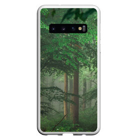 Чехол для Samsung Galaxy S10 с принтом Тропический лес , Силикон | Область печати: задняя сторона чехла, без боковых панелей | Тематика изображения на принте: деревья | джунгли | зеленый лес | зелень | лес | тропики | тропический лес