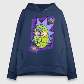 Женское худи Oversize хлопок с принтом Rick & Morty Рик , френч-терри — 70% хлопок, 30% полиэстер. Мягкий теплый начес внутри —100% хлопок | боковые карманы, эластичные манжеты и нижняя кромка, капюшон на магнитной кнопке | halloween | morty | morty smith | portal | rick | rick and morty | rick sanchez | sanchez | smith | turner | морти | морти смит | портал | рик | рик и морти | рик санчез | санчез | смит | хэллоуин