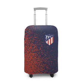 Чехол для чемодана 3D с принтом ATLETICO MADRID / Атлетико , 86% полиэфир, 14% спандекс | двустороннее нанесение принта, прорези для ручек и колес | 