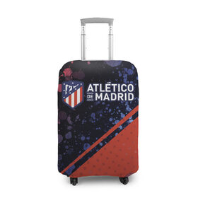 Чехол для чемодана 3D с принтом ATLETICO MADRID / Атлетико , 86% полиэфир, 14% спандекс | двустороннее нанесение принта, прорези для ручек и колес | atletico | club | footbal | logo | madrid | атлетико | знак | клуб | логотип | логотипы | мадрид | символ | символы | форма | футбол | футбольная | футбольный